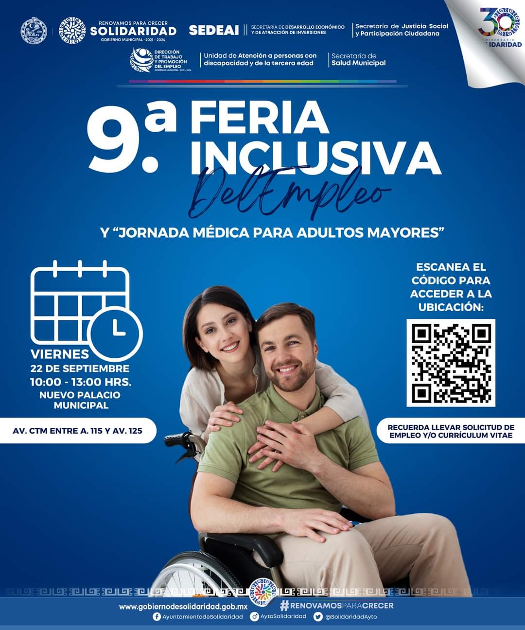 Alistan 9ª Feria Inclusiva del empleo – H. Ayuntamiento de Solidaridad ...